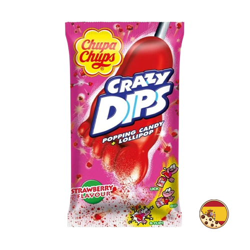 Chupa Chups Popping Candy & Lollipop Strawberry